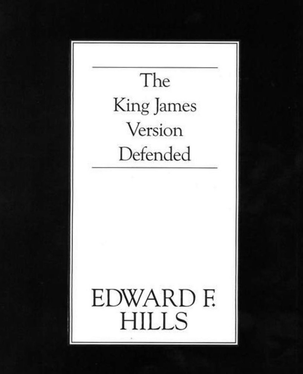 JoeShakour's tweet photo. Free PDF book by distinguished text critic scholar, EF Hills

Start with chapter 4 with the biblical text. 

“Edward F. Hills (1912-1981) was a respected scholar. He was a distinguished Latin and Phi Beta Kappa graduate of Yale University. He also earned the Th.B. degree from Westminster Theological Seminary and the Th.M. degree from Columbia Theological Seminary. After doing doctoral work at the University of Chicago in New Testament textual criticism, he completed his program at Harvard, earning the Th.D. in this field. In 1956, he published The King James Version Defended: A Christian View of the New Testament Manuscripts. Key chapters include “A Short History of Unbelief,” “A Christian View of the Biblical Text,” “The Facts of New Testament Textual Criticism,” “Dean Burgon and the Traditional New Testament Text,” and “The Textus Receptus and the King James Version.” 

 https://t.co/Al9efvPILg