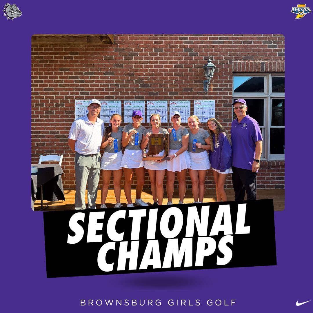 Brownsburg Athletics (@bhsdogs) on Twitter photo FINAL from West Chase!
For the first time since 2015, <a href="/BBurggirlsgolf/">Brownsburg HS Girls Golf</a> has won the Sectional championship!
Bulldogs shot a school record 309 as a team!
Congrats Girls!
#BulldogTough x #BulldogFamily FINAL from West Chase!
For the first time since 2015, <a href="/BBurggirlsgolf/">Brownsburg HS Girls Golf</a> has won the Sectional championship!
Bulldogs shot a school record 309 as a team!
Congrats Girls!
#BulldogTough x #BulldogFamily