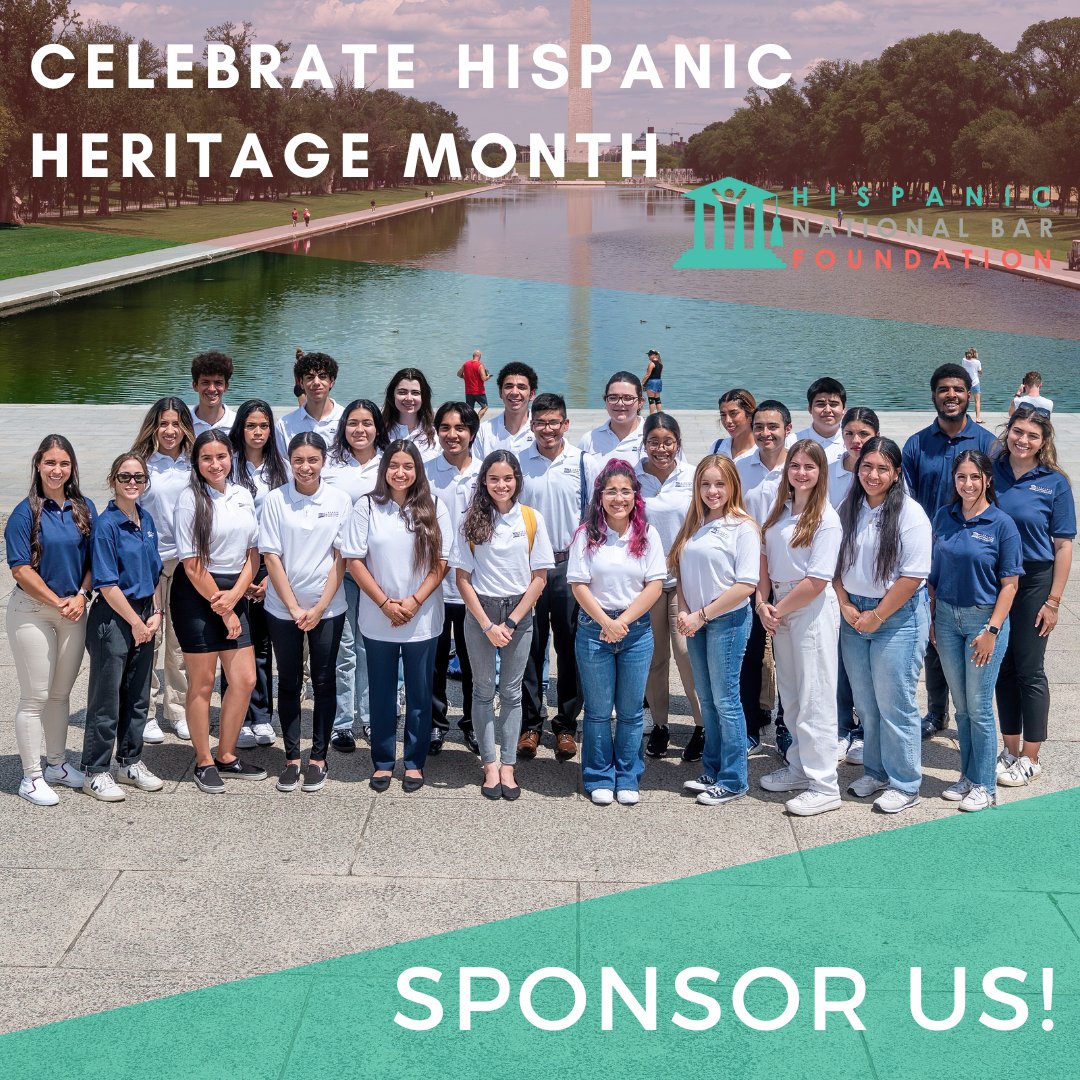 HispanicNBF's tweet photo. Happy National Hispanic Heritage Month! Celebrate by donating to support diversity in the legal profession!

We couldn’t do it without supporters like you!

Donate today: https://t.co/NqeDopeKAu 

#HNBF #HispanicHeritageMonth #nonprofit #futurelatinxleaders #hispanicheritage https://t.co/XjgNgk0SNS