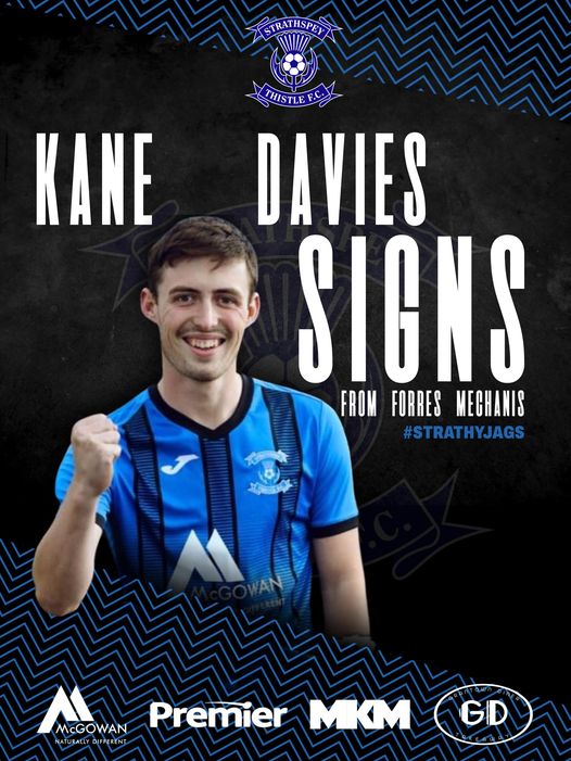 JagsStfc's tweet image. ✍️KANE DAVIES SIGNS ✍️
We can confirm we have signed Kane Davies from Forres Mechanics on an initial 1 year deal.