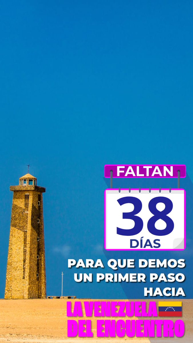 #38DiasParaEncontrarnos demos el primer paso para cambiar el rumbo de esta historia.