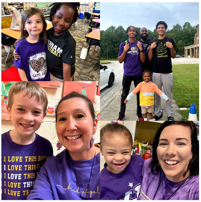 We have had a very "Spirited" week supporting Hiram High School and "Start Here...Go Anywhere" Spirtit week. From College gear to suits and ties-our Bears are prepared for it all. We ended our week sporting Hornet Wear. We may start as Bears, but we will all fly like HORNETS!