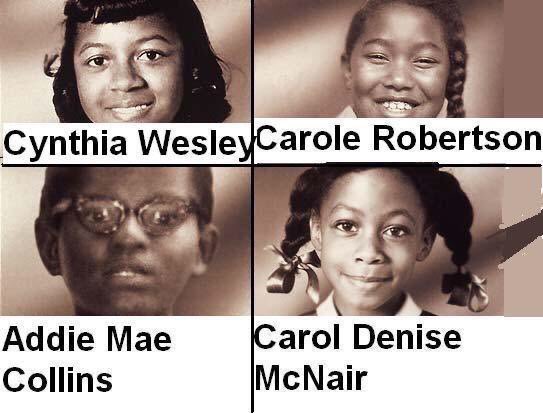 MoorInformation's tweet photo. September 15, 1963 — Four Black girls were killed in the bombing of Sixteenth Street Baptist Church in Birmingham. https://t.co/rfXyW6Kf0G