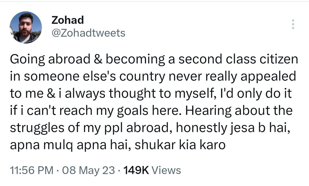 vanillasky458's tweet photo. "jesa b hai, apna mulq apna hai, shukar kia karo.c

Now you know why people were riled up over your earlier tweet. Those far less privileged than you reached this point way before you, only to be gaslit by the elite by being told they're whining. https://t.co/B8TR16erYf
