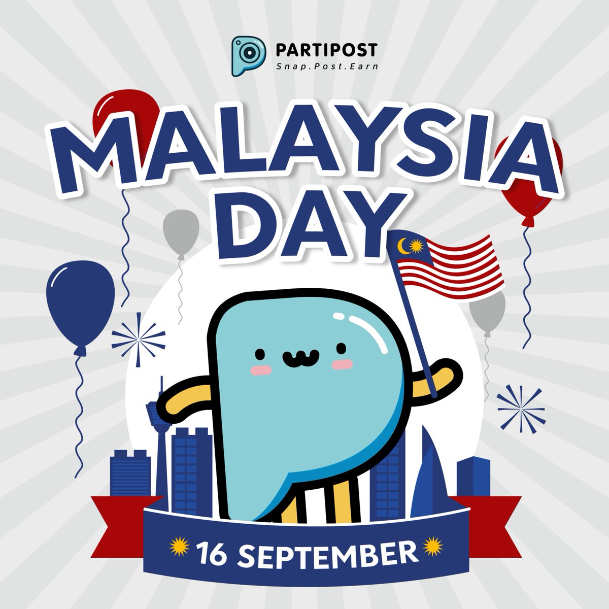Partipost_MY's tweet photo. Happy Malaysia Day! May our shared aspirations for progress and prosperity continue to guide us towards a brighter tomorrow. 🌟🇲🇾

Warm wishes on this special day to all! 🎉

#MalaysiaDay #Malaysia #partipostmy https://t.co/Kz4k1LUIdJ