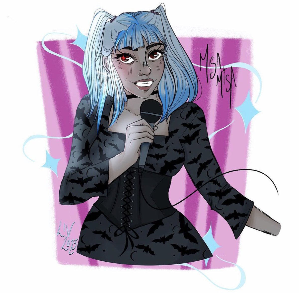DeathNoteLDN's tweet photo. Get a load of this awesome piece of fan art by one of our incredibly talented #NoteTakers 🎨 🖌️ @liv_ingonstage https://t.co/1iYOhvZohq