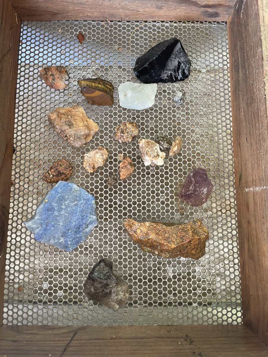 Ms. Morgan’s DE Geology students had a rockin’ awesome field trip to the Lucky Lake Gem Mine. Her students shoveled, flumed and learned about each mineral. They were lucky to get amethyst, rose quartz, tigers eye and many more! <a href="/CuCPS/">Cumberland Schools #WeAreCuCPS</a> <a href="/HighCumberland/">Cumberland High School</a> <a href="/BrittanyDoss10/">Brittany Morgan</a>