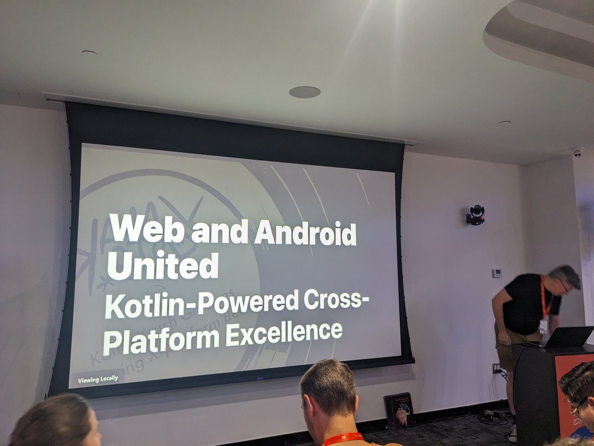 A man that simply wants to talk about records, oh and uniting Android and Web with Kotlin Multiplatform. 

Thanks @kanawish for the dangerous info about ditching viewmodels!

We are happy to have our final talk include Kotlin Multiplatform.

#dcnyc23 #AndroidDev