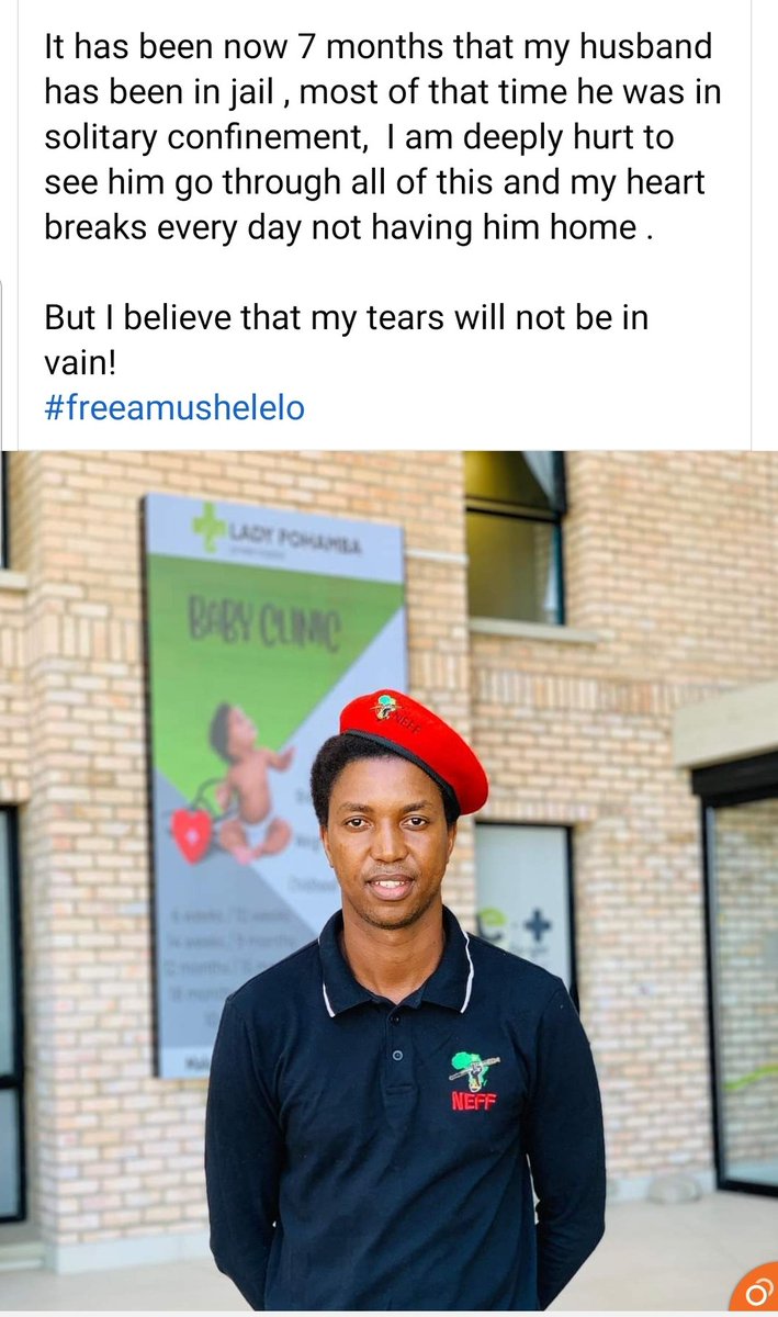 UnmovedLee's tweet photo. #FreeAmushelelo #FreeFighterAmushelelo #EFFNamibia #NamibiaEFF
Cc @EFFSouthAfrica @GardeeGodrich @AdvDali_Mpofu https://t.co/lmQDjHKB85