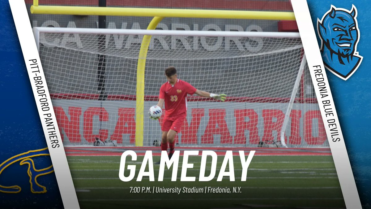 UPB Athletics (@upb_panthers) on Twitter photo Gameday: <a href="/UPB_MSOC/">UPB Men’s Soccer</a> at <a href="/FredBlueDevils/">Fredonia State Athletics</a>
7:00 p.m. | University Stadium | Fredonia, N.Y.
🎥 - buff.ly/3KKEzka
🔢 - buff.ly/3Lpu4CQ Gameday: <a href="/UPB_MSOC/">UPB Men’s Soccer</a> at <a href="/FredBlueDevils/">Fredonia State Athletics</a>
7:00 p.m. | University Stadium | Fredonia, N.Y.
🎥 - buff.ly/3KKEzka
🔢 - buff.ly/3Lpu4CQ