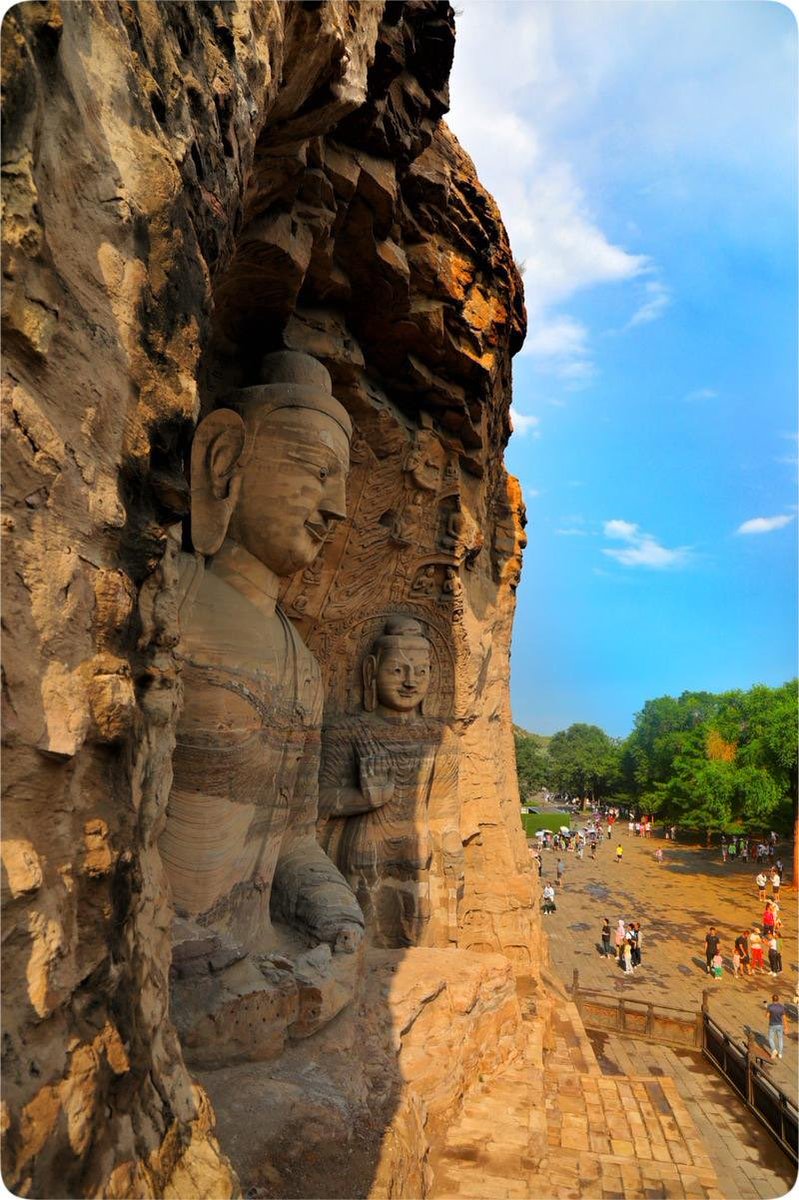 Descubre_China's tweet photo. 📍 Shanxi, China 🇨🇳
Las Grutas de Yungang se encuentran en Datong, provincia de Shanxi. Fueron construidas durante la dinastía Wei del Norte (386 - 534).
Catalogado por #UNESCO como Patrimonio Cultural de la Humanidad en 2001.
#China #Asia #Shanxi #Grutas #Daton #Dinastía https://t.co/ZPaj2HMmGY