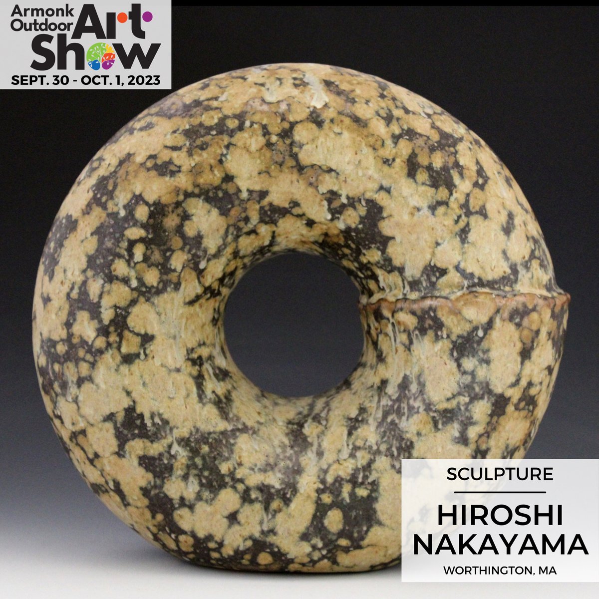 We welcome Hiroshi Nakayama to our 2023 Armonk Outdoor Art Show!

Save the Date: Sept. 30 + Oct. 1 

#armonkoutdoorartshow