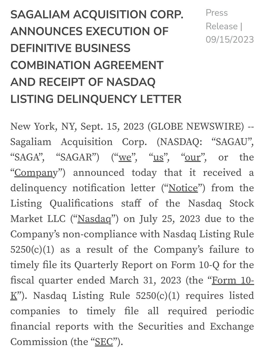 GodfatherCap's tweet photo. $ENZC 🏆DEAL COMPLETE 🏆

𝙎𝘼𝙂𝘼𝙇𝙄𝘼𝙈 𝘼𝘾𝙌𝙐𝙄𝙎𝙄𝙏𝙄𝙊𝙉 𝘾𝙊𝙍𝙋. 𝘼𝙉𝙉𝙊𝙐𝙉𝘾𝙀𝙎 𝙀𝙓𝙀𝘾𝙐𝙏𝙄𝙊𝙉 𝙊𝙁 𝘿𝙀𝙁𝙄𝙉𝙄𝙏𝙄𝙑𝙀 𝘽𝙐𝙎𝙄𝙉𝙀𝙎𝙎 𝘾𝙊𝙈𝘽𝙄𝙉𝘼𝙏𝙄𝙊𝙉 𝘼𝙂𝙍𝙀𝙀𝙈𝙀𝙉𝙏💥💥💥

The Company has executed a binding business combination agreement for the purchase of Biogenysis, Inc. ("BGEN") and Virogentics Inc. ("VIRO"), operating subsidiaries of Enzolytics Inc. (OTC PK: ENZC). The combined company is expected to trade on NASDAQ.

Congrats everyone! 
Major milestones just achieved. 🏆

$SAGA Executive Team, @enzolytics Team, @drgauravchandra, and all patient shareholder! 💥💥💥💥

Winning! 🏆

https://t.co/3q01PCFO6x
