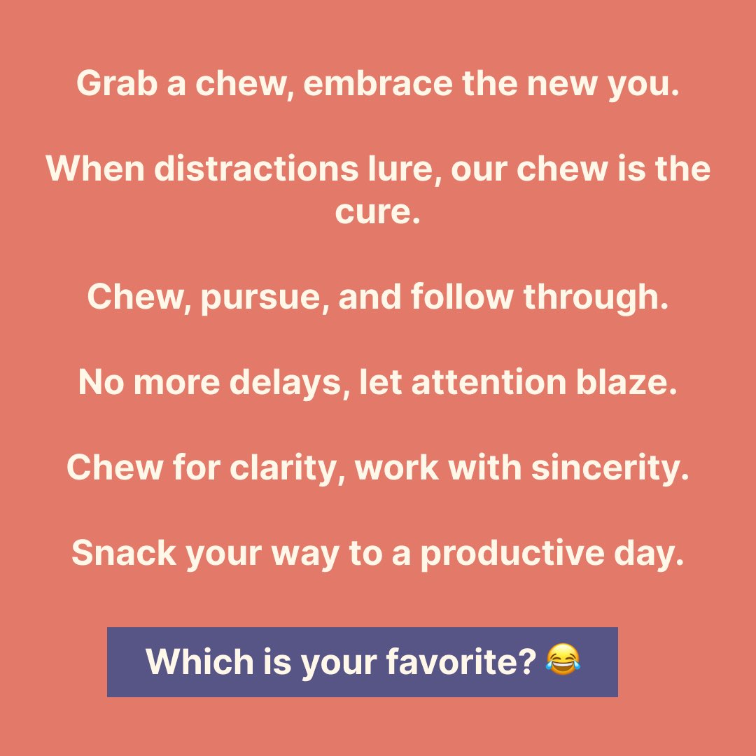 Did we win? 🤣 Comment below which is your fave and LAST CALL to get on the EXCLUSIVE waitlist for Attention Chews!! ⏰ youcanpym.com/pages/attentio…