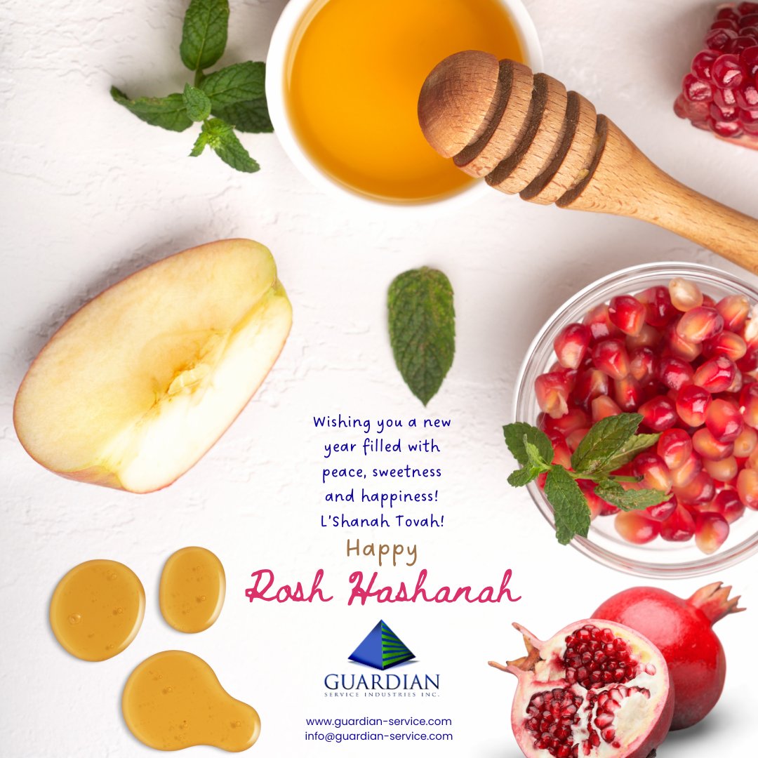 GSIndustriesInc's tweet photo. On Rosh Hashanah, it is written. On Yom Kippur, it is sealed. To all our friends &amp; colleagues, may it be written that you have a new year that brings fulfillment, happiness, peace, &amp; prosperity—all of life’s sweetest things! Happy New Year!
#HappyRoshHashanah #HappyNewYear #5784 https://t.co/wvt6Oz7my5