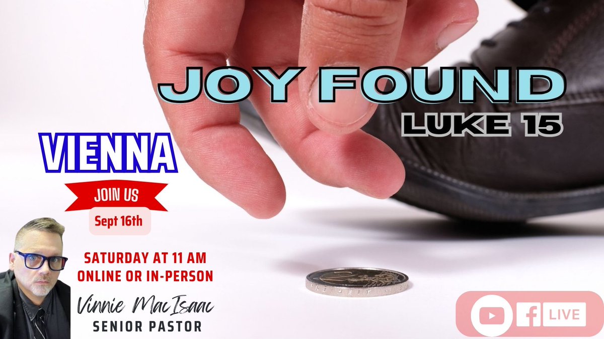 This weekend Pastor Vinnie starts a fall revival series on 'JOY'. Have you lost your joy? Come on out to the gym at the school and learn about finding Joy!
#joy #worshipwithus #viennava #viennasda