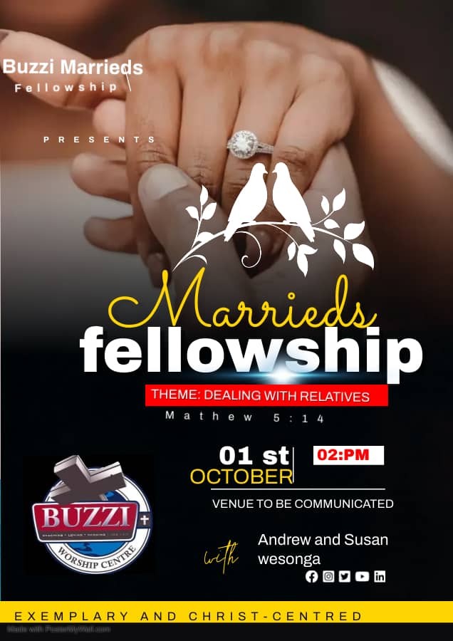 BuzziMarrieds's tweet photo. Don't miss
@SamuelLukengeH 
@AndrewWesongaO2 
@miriamlukenge
@Buzzichurch https://t.co/HV3nvNR8Q0