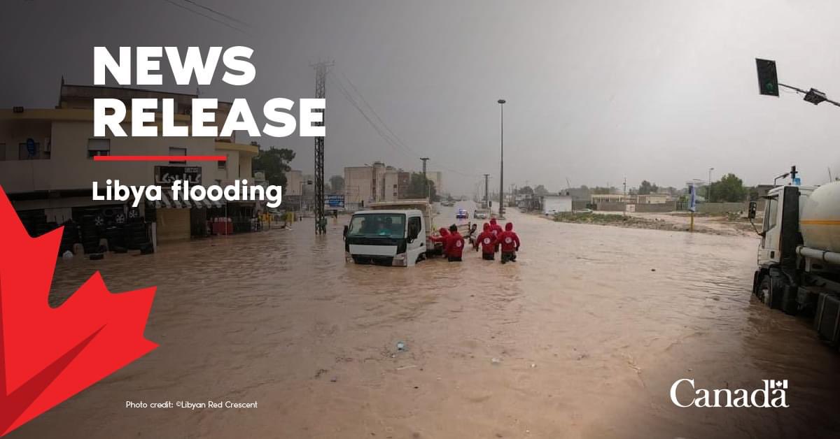 As the world watches the devastating impact of the Libya floods unfold, our hearts go out to all those affected. 

Today, we announced that Canada is providing $5M in life-saving assistance.

Canada will always help those in need.

bit.ly/469S1pC