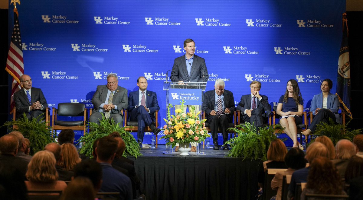 GovAndyBeshear's tweet photo. Congratulations to the health care heroes at the Markey Cancer Center on becoming the first NCI-designated Comprehensive Cancer Center in Kentucky, and one of only 56 in the country. I am grateful, and families know, they'll receive world-class care here when they need it. https://t.co/KHfYNXSfRL