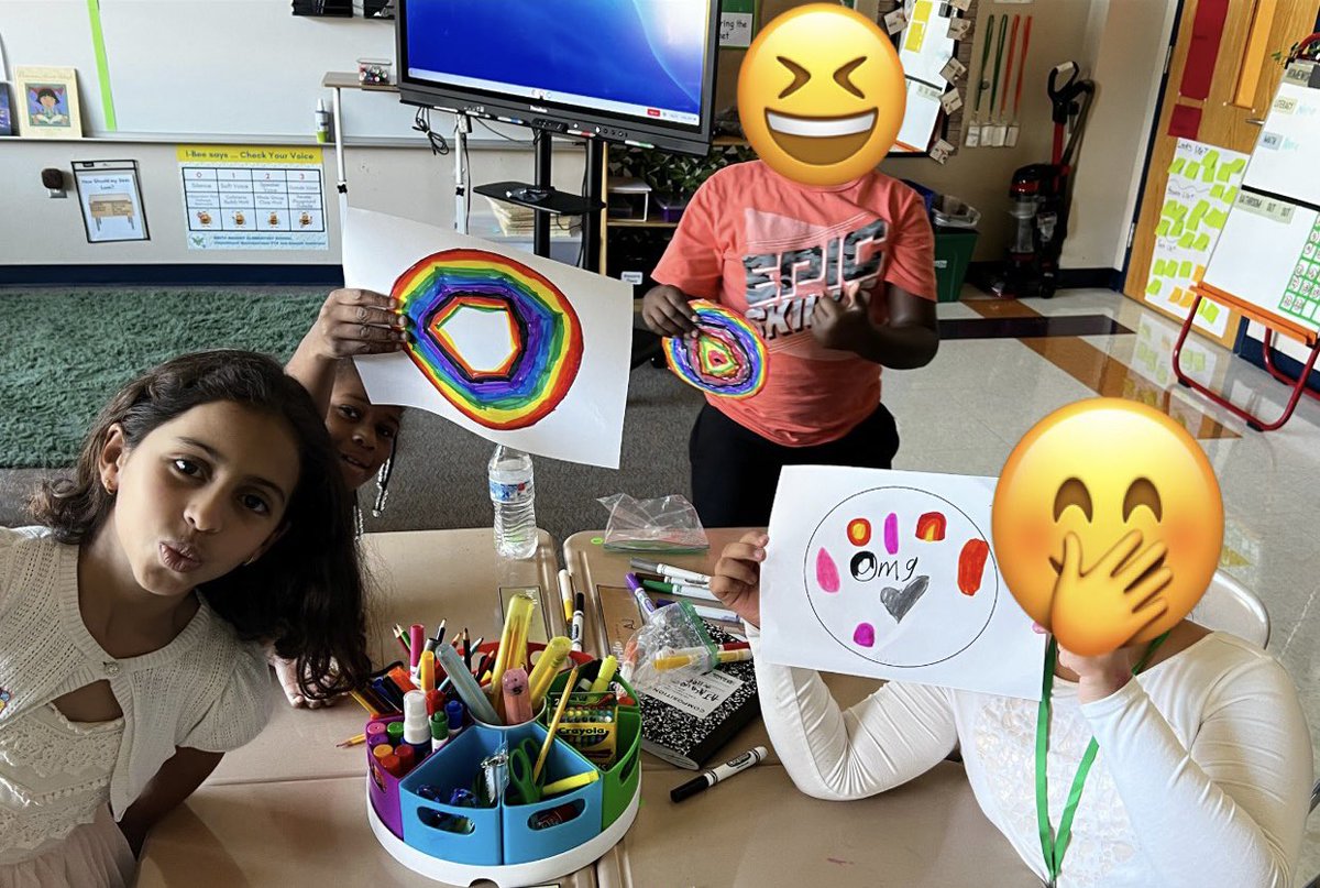 MrJacobDenning's tweet photo. International Dot Day! Today we celebrated Dot Day with creativity and self-expression! 
#thirdgrade #DotDay #IB #Global @smithmagnetes https://t.co/NU126QK0nr