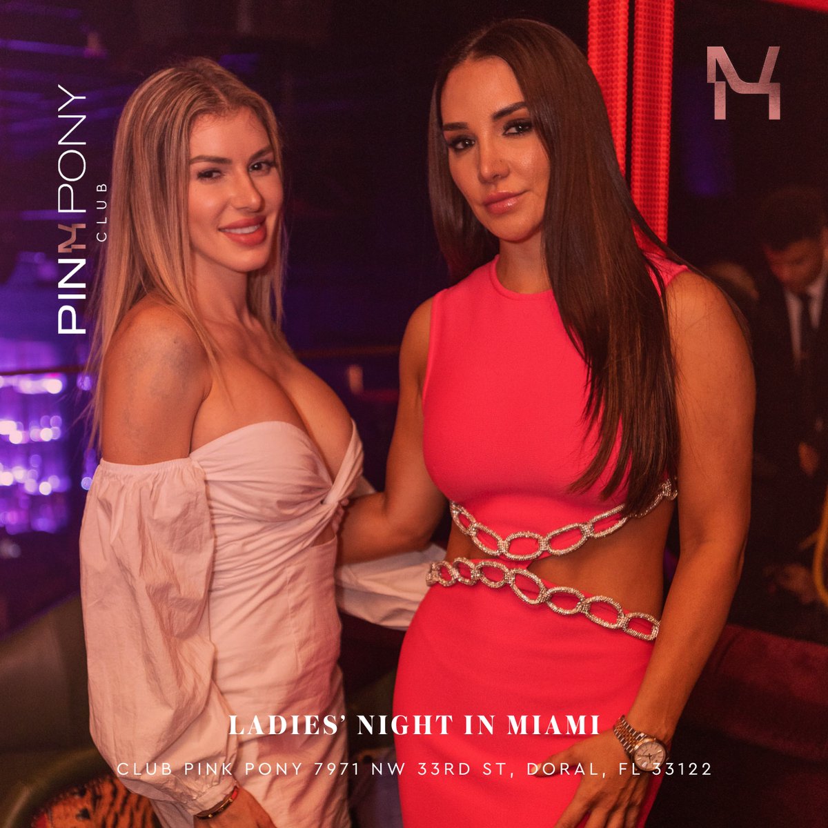 Experience the ultimate girls night out at Club Pink Pony! 🍸🎉🥂

#ClubPinkPony #PinkPony #MiamiNightClub #DoralNightClub #DoralClub #Crypto #miamiclub #miamilounge #miamicrypto #cryptonation #miaminightlife #miamiparty #bachelorparty #groupparties #groomsparty