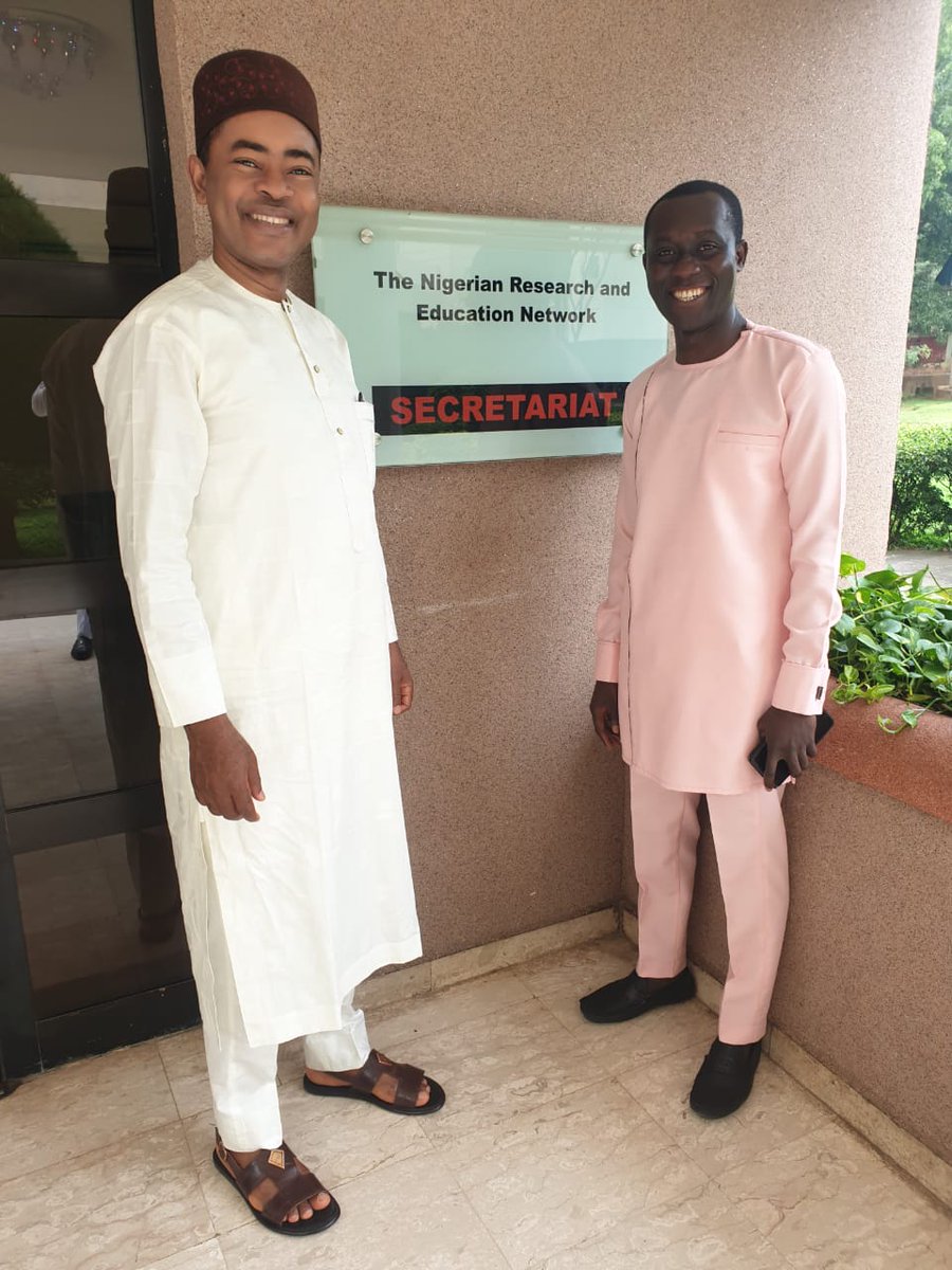 nobleeffah's tweet photo. Couldn't have left #Abuja without visiting @NigerianREN to see Dr @joshatah the CEO and my comrade Chinedu Otuya. #WACREN2024 began for me 😀 @WACREN @LIBSENSE @AC3_News https://t.co/x5M2EsORl8
