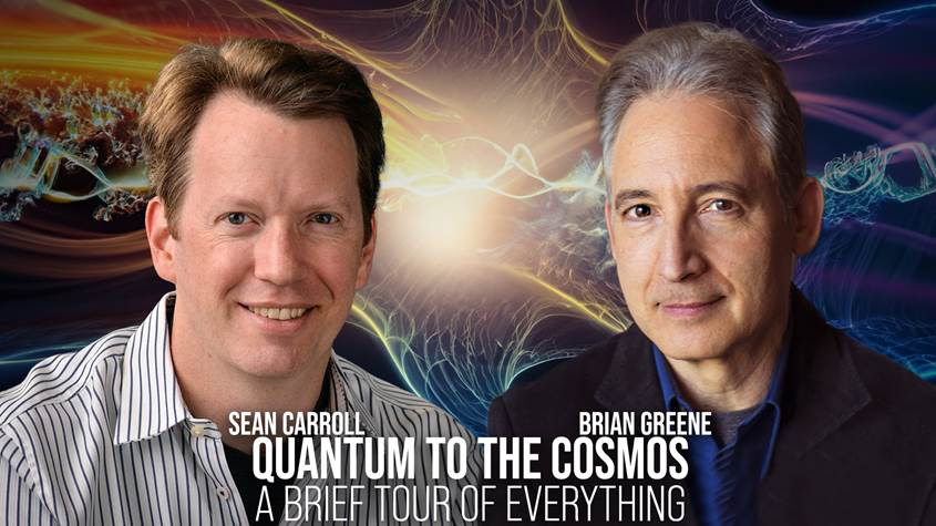 Join me and @seanmcarroll today at 6PM ET for a live conversation on quantum, time, cosmology and whatever else you ask us. youtube.com/watch?v=WGN4Jv…