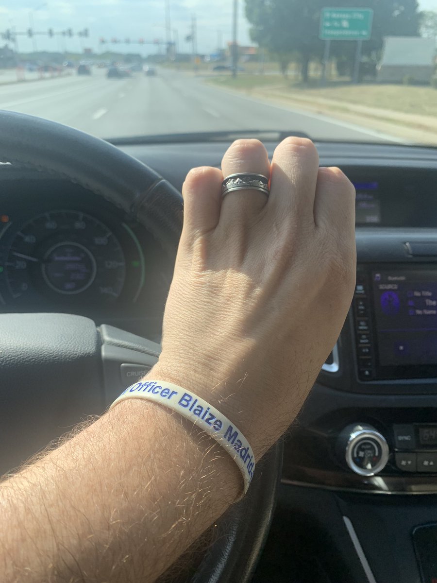 2 years ago today, Independence PO Blaize Madrid Evans was killed in the line of duty, protecting and serving this community. I wear this bracelet every day to remind me of his sacrifice and honor his legacy. Please keep his family and the entire IPD family in your prayers today.