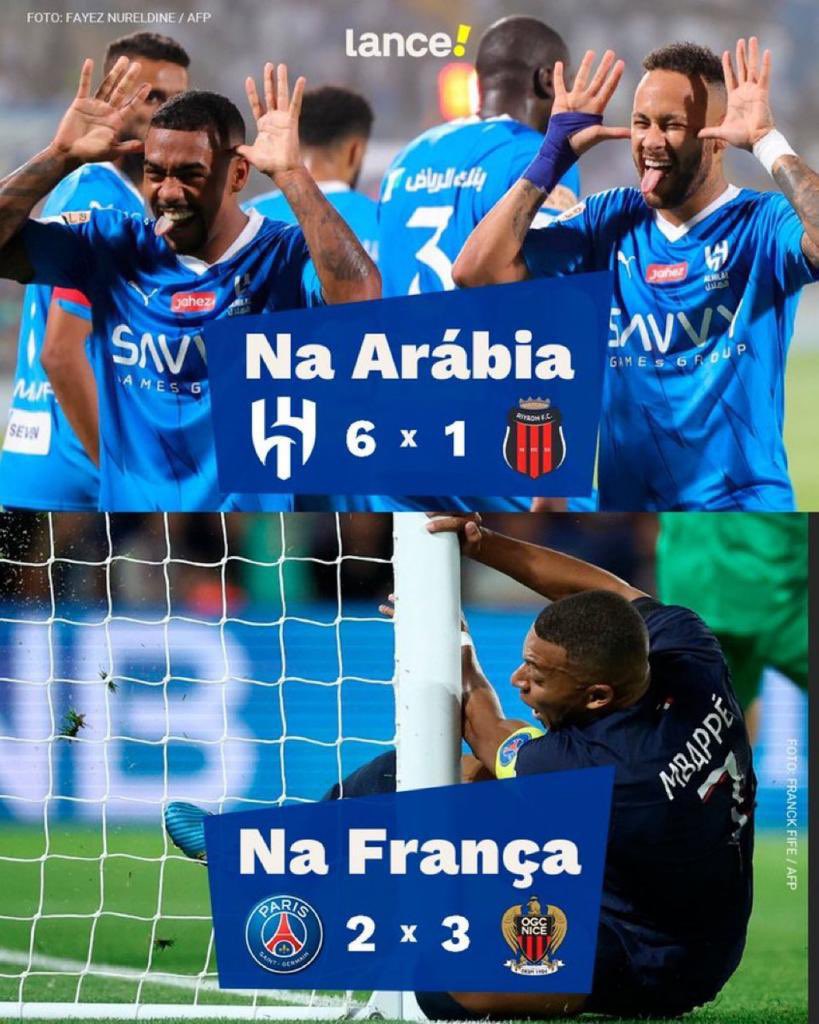 fahdalruqi's tweet photo. أصداء السداسية وصلت للصحافة البرازيلية 

احتفاء بالهلال ونيمار وتهكم في باريس بعد رحيل التاريخي https://t.co/NZH9ua8eUJ