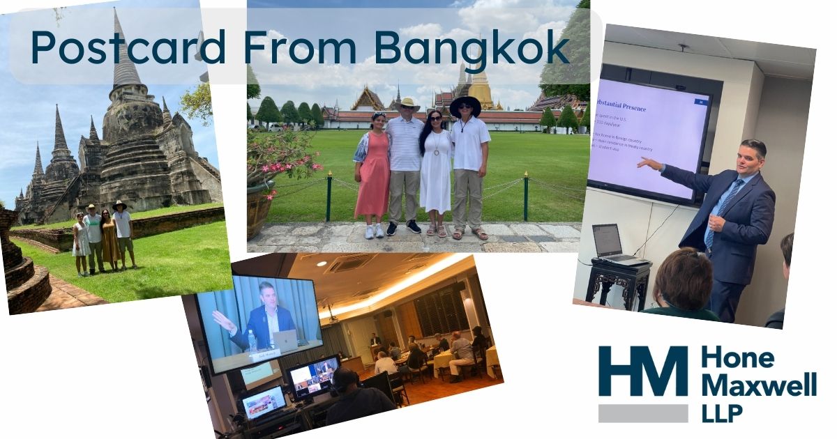 HMLLPTax's tweet photo. On his many trips to Asia, Hone Maxwell Managing Partner Josh Maxwell balances business with pleasure. Ahead of HMLLP's upcoming announcement regarding Asia, enjoy photos from one of Josh's recent Bangkok trips!

#Bangkok #InternationalTaxLaw #TaxLaw #TaxAttorney #HMLLP https://t.co/qxo62sOACG