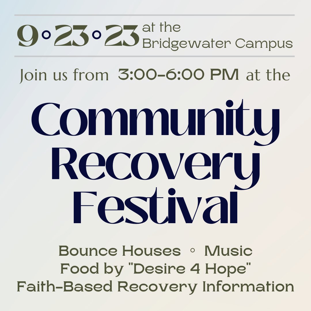 GenerousSavings's tweet photo. You are invited to a free Community Recovery Festival with fun for the whole family and lots of Addiction Recovery Resources to help you break free from addiction! 9/23 Bridgewater NJ - #addictionrecovery #recoveryispossible  #hopeforaddiction #freeeventsnj 

@addiction_nj https://t.co/GwYSeEq1X2