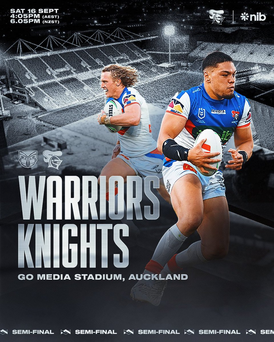 NRLKnights's tweet photo. The battle is on ✊

#defendthekingdom #NRLFinals https://t.co/RNFU6kL56V