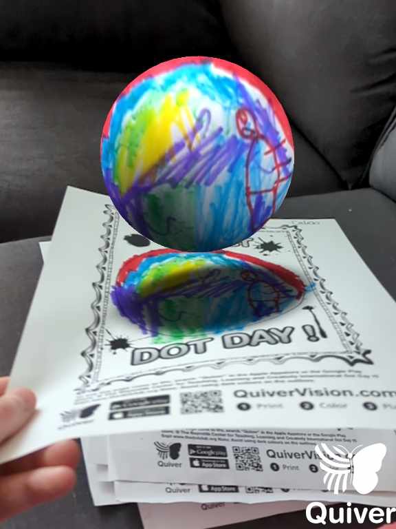 jlilic_ece's tweet photo. Thank you to my clever teaching partner and @quivervision for helping us kick #InternationalDotDay up a notch this year!   We are so excited to see the mark these children will make as they move forward in the world! @jrcallwood @TVDSB https://t.co/sEJ4lJ6b6o