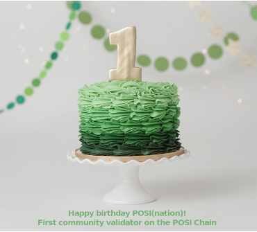 🎉🥳 Happy 1st Birthday to POSI(nation) validator! 🎉🥳

🙌 Thank you, our amazing delegators, for your trust throughout this year.

🚀 As we mark this milestone, we promise to continue keeping the network secure and always seek the best returns for our delegators. Your trust and