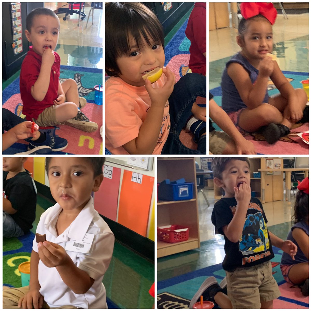 Exploring our sense of taste today - we tasted foods that were sweet, sour, salty and spicy <a href="/JOSECARDENASECC/">Jose Cardenas ECC</a>