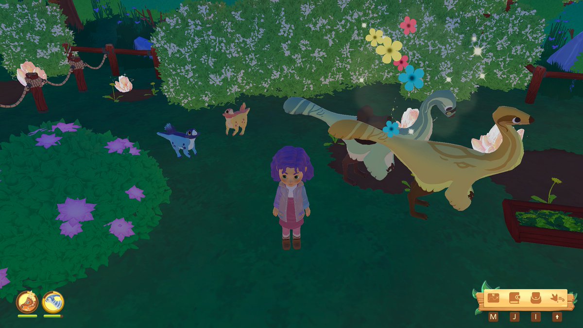 FaeyneSlvrcloud's tweet photo. @PaleoPines Second playthrough of the demo for me a couple days ago...I found Rare (Peach) and Ultra Rare (Saturday) Psittacosaurus!  Also got a Rare (Sunray) Gallimimus! 🥰 So excited to find more! https://t.co/6awPp8hSu4