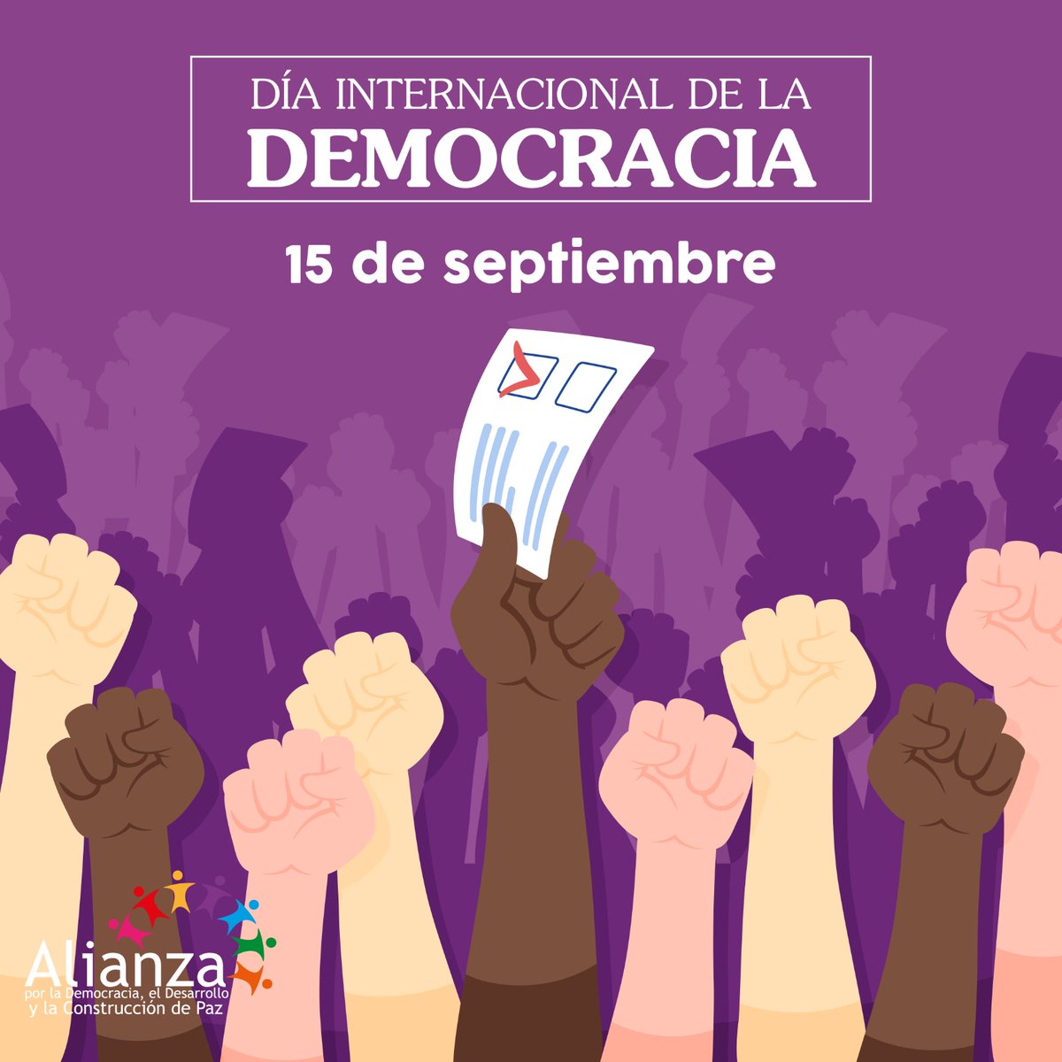 AlianzaPazMeta's tweet photo. En el #DiaInternacionalDeLaDemocracia, el poder está en tus manos. Las elecciones de este 2023 son la oportunidad de forjar un territorio más  justo. Cada voto cuenta, cada elección importa. ¡Tu participación es esencial para dar forma al futuro que deseamos! 

#VotaConsciente https://t.co/0JdFJW0PRG