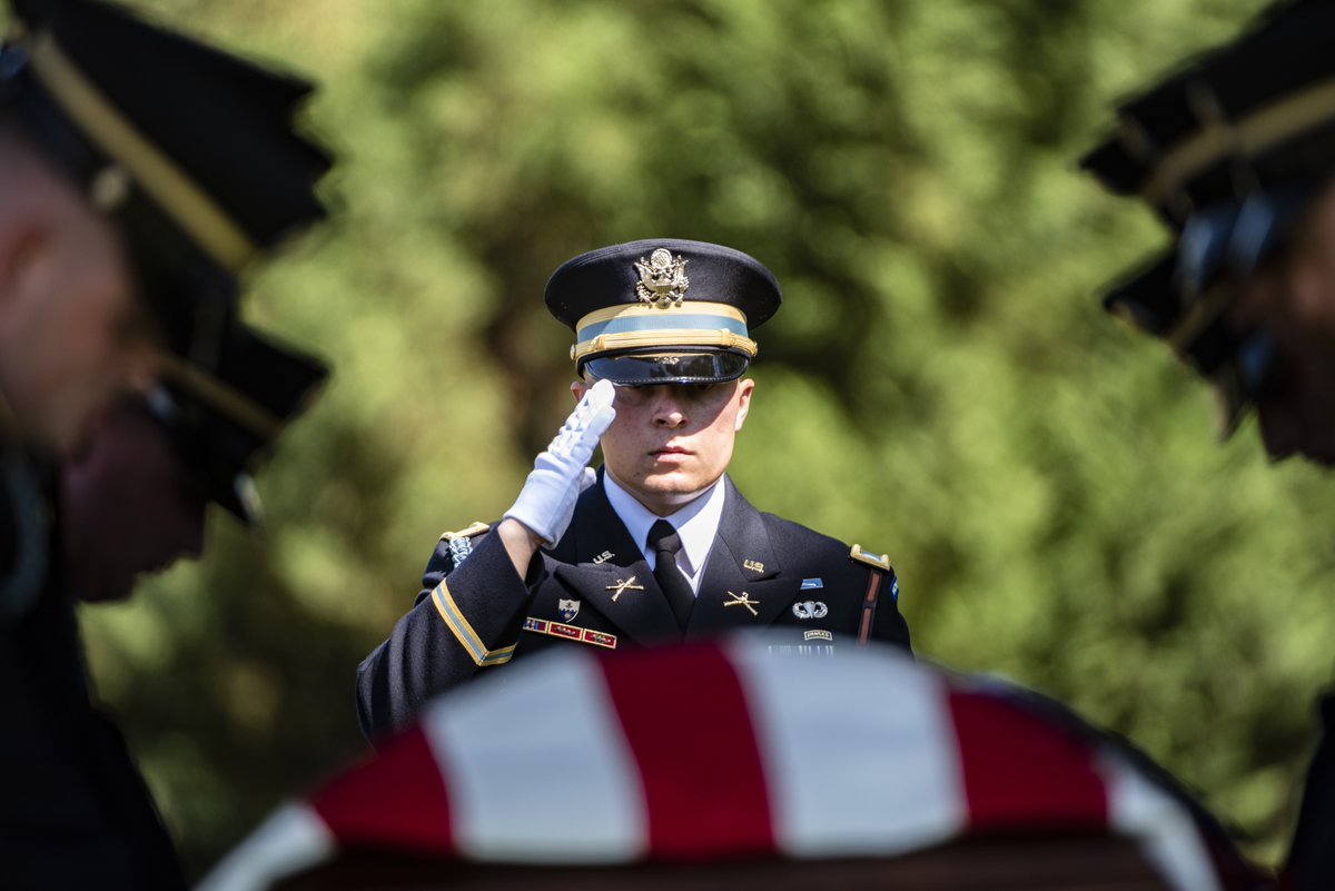 When we say, "Never leave a fallen comrade," we mean it.

This week, the remains of Lt. William Baily Montgomery were buried at <a href="/ArlingtonNatl/">Arlington National Cemetery</a> after he went missing during a daring World War II mission. #NeverForgotten 

📰 army.mil/article/269979