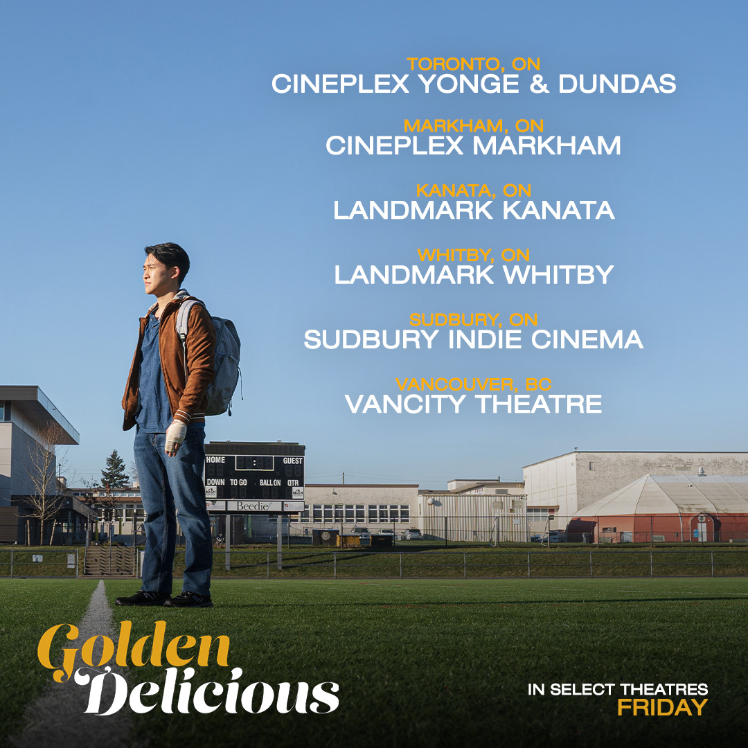 CapU alum turned faculty member <a href="/jasonkarman/">Jason Karman</a> celebrates opening of his feature film Golden Delicious in Canada today. The film stars Cardi Wong &amp; produced by Kristyn Stilling – both #CapilanoU alumni. Watch the film in Vancouver, September 15-21, at the <a href="/VIFFest/">Vancouver International Film Festival</a> VanCity Theatre.