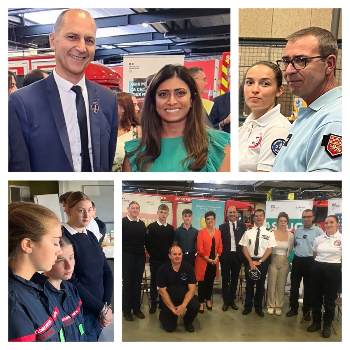Un temps d’échange avec la secrétaire d’État Prisca THEVENOT sur l’engagement des jeunes volontaires du SNU au sein de l’Association des Cadets de la Gendarmerie Nationale de la Creuse.