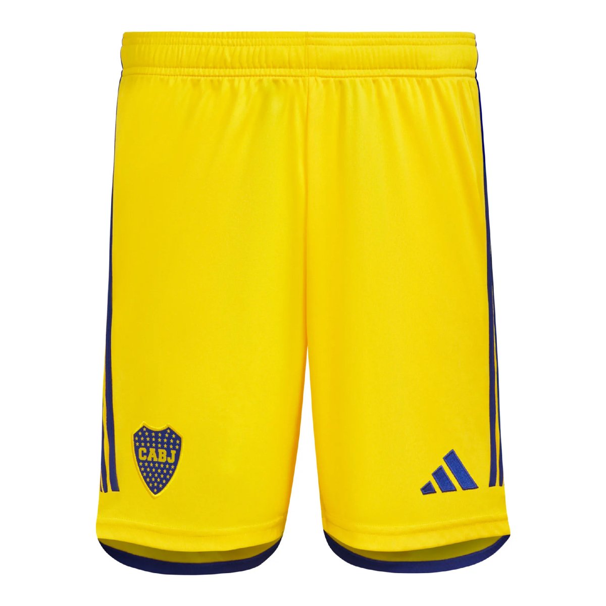El short de la nueva camiseta alternativa Boca amarilla 2023/24 frente