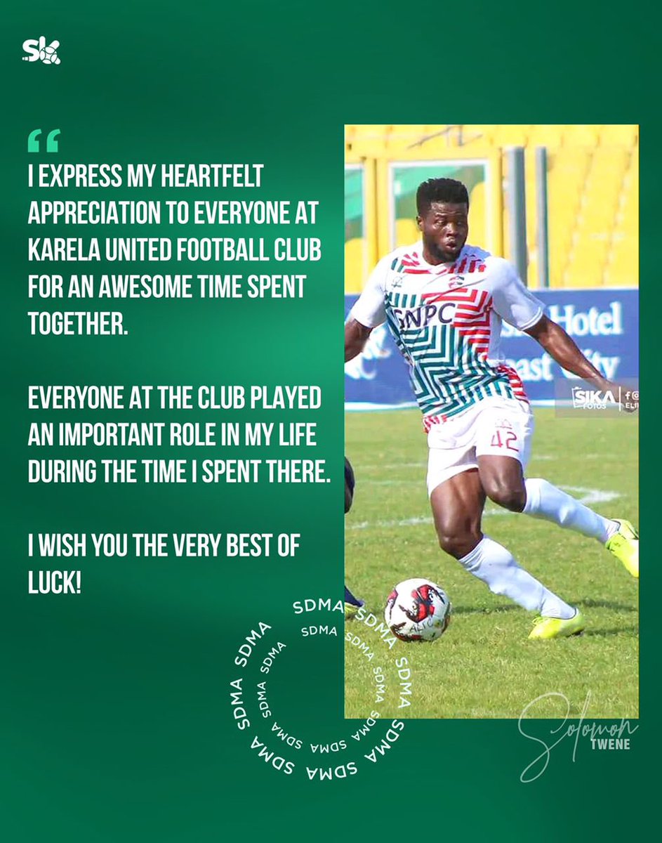 Twene_official's tweet photo. Until we meet again @KarelaUtd_FC 🤝🏾
🖼️: @SikaDMA
#ST27 https://t.co/Hc3AEZhjI2
