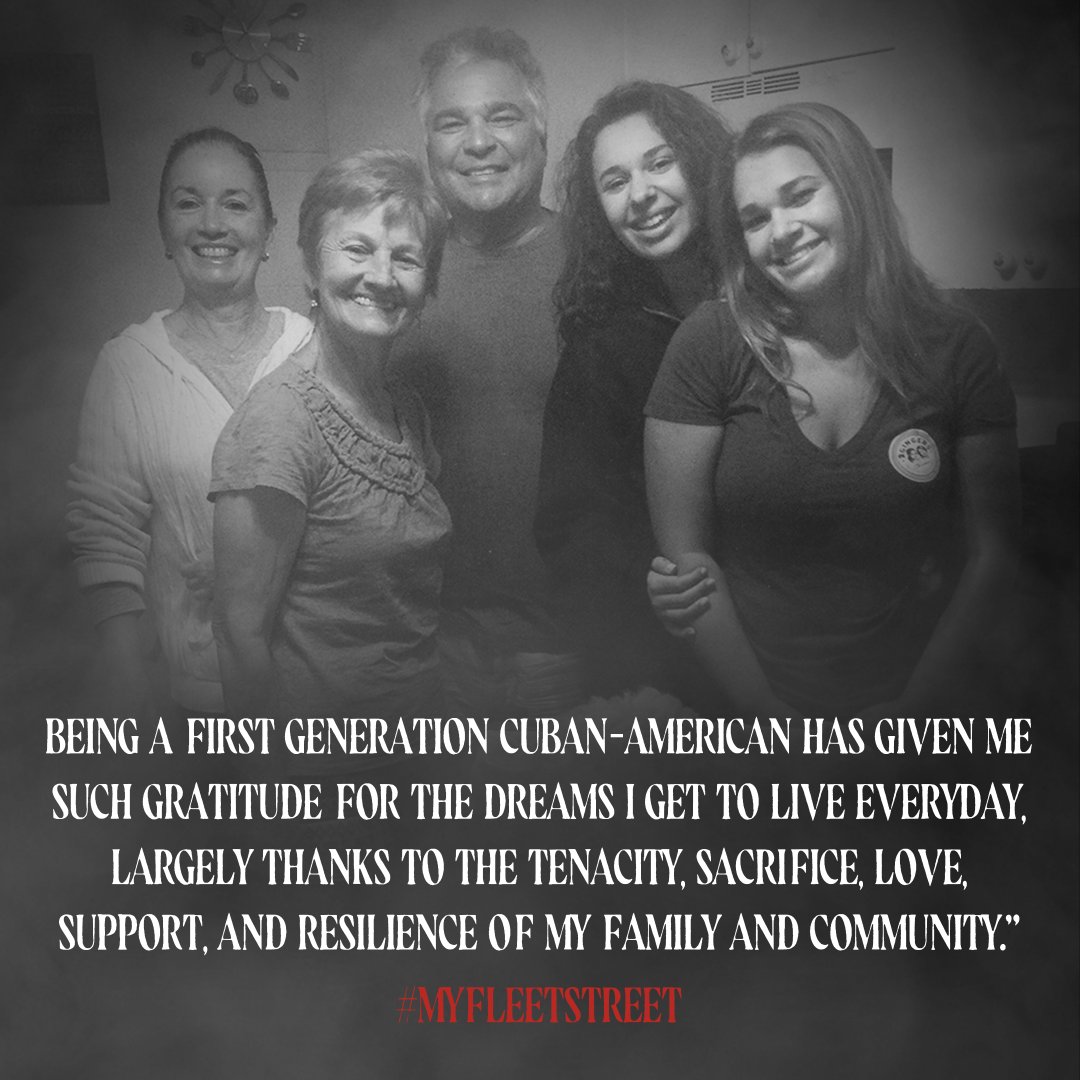 SweeneyToddBway's tweet photo. Our friend on Fleet Street, @MiaPinero shares her favorite family traditions with food and music this #HispanicHertiageMonth. #MyFleetStreet https://t.co/IifAUhFQCA