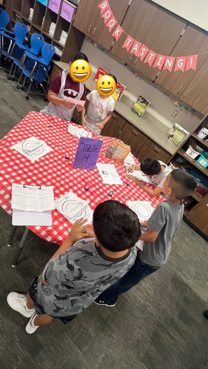 VSalgadoJES's tweet photo. Restaurant 502 is now closed! ππ©π»βπ³ Our Chefs worked very hard on their genre recipes & presentations! They did amazing!! π #proudteacher
#jeschat #wallerisdgreatness #bookgenretasting #classroomtransformation #genrestudy https://t.co/DZN7MvnqXZ
