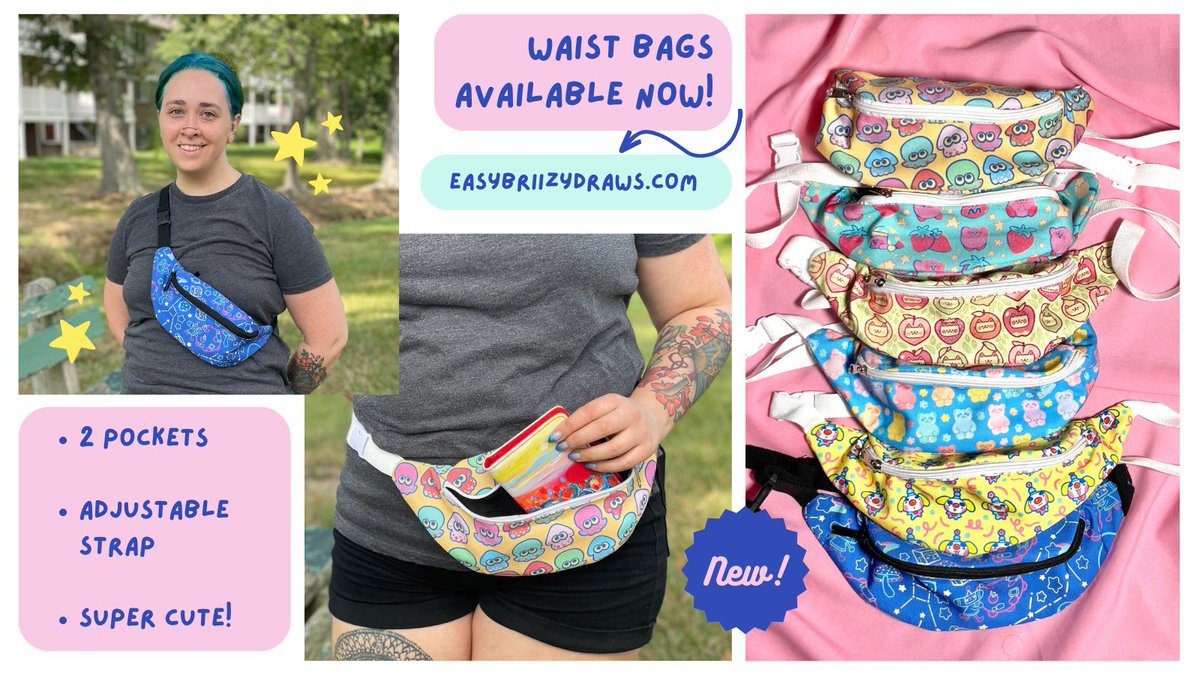 easybriizydraws's tweet photo. NEW GOODIES AVAILABLE NOW! 🎉 It took a while but I finally got everything on my site! Go treat yourself to some cute goods this weekend 💗 https://t.co/AuZascytxf