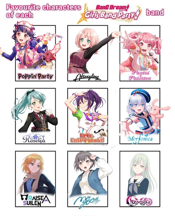 updated favs list. mutsumi has joined scrunkly nation 