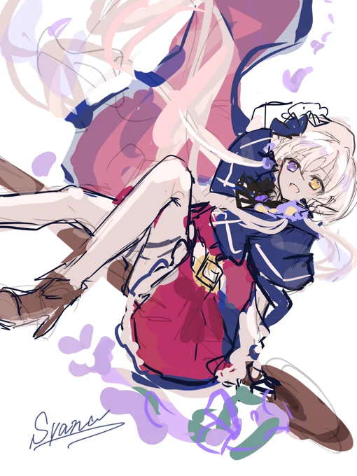 おはようございます.°起きてた時の落描き置いときます、おやすみなさい〜 