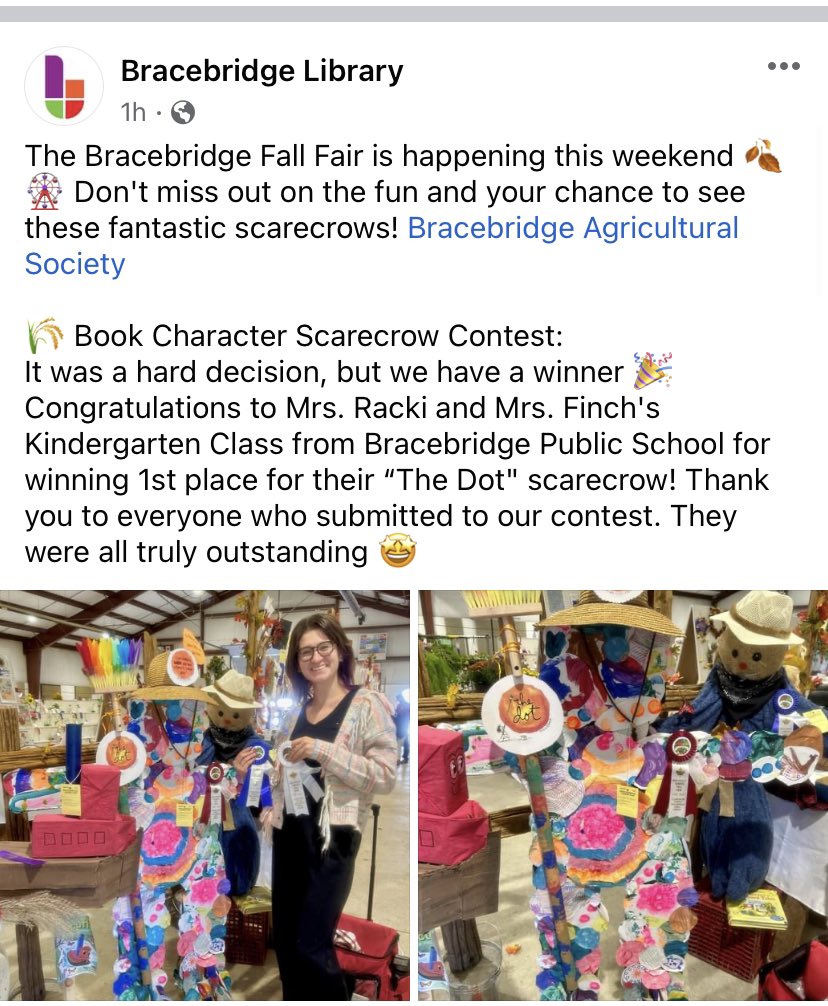 Feeling proud of our kinder crew <a href="/BracebridgePS/">Bracebridge PS</a>. They loved the book “The Dot” by @peterhreynolds and were inspired to create their own masterpiece. #bpsproud