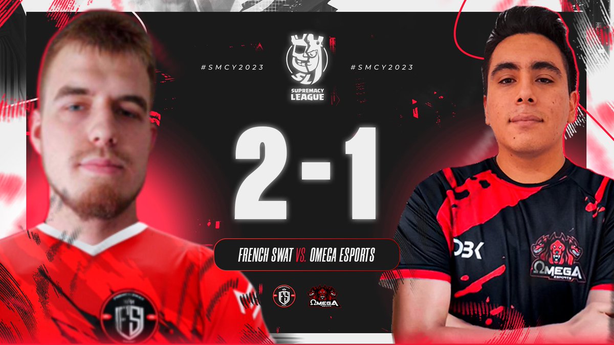 CR_Supremacy's tweet photo. 🔴 𝐑𝐄𝐒𝐔𝐋𝐓 3️⃣ - 𝐆𝐑𝐎𝐔𝐏 🅱️

Los franceses 🇫🇷 que no se rinden siguen en la lucha por la zona media de la tabla (Play-in). NO HAY MARGEN DE ERROR ⚠️

🇫🇷 @French_Swat 2️⃣
🆚
🇪🇸 @Omega_eSportsCR 1️⃣
🎖 MVP: @Crazy_hulkk_ (2-1) 

#WeAreCR
#SMCY2023
#SEASON3 https://t.co/Uwnym1dFOX