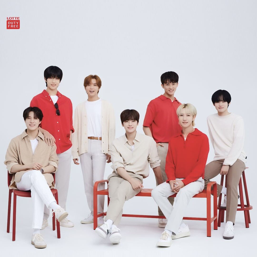 kchartsmaster's tweet photo. NCT DREAM are the new models of Lotte Duty Free. https://t.co/oaZX1xf6pH